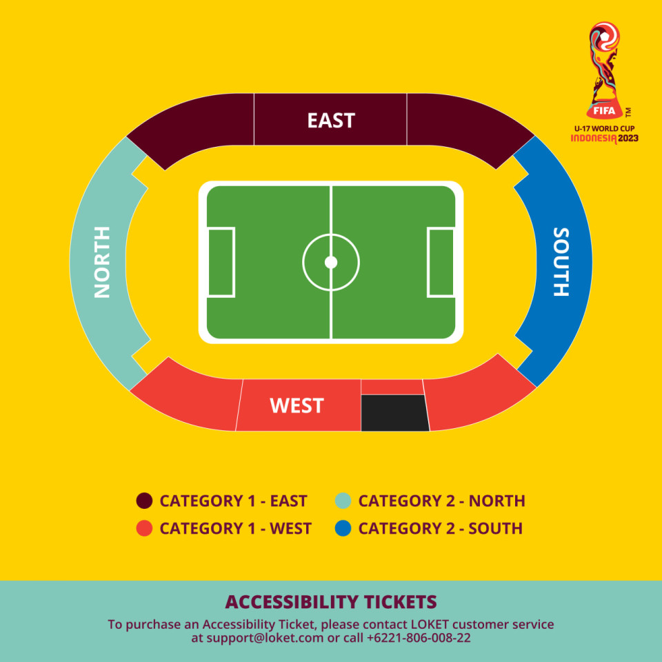 Seat Plan Stadion Manahan Surakarta